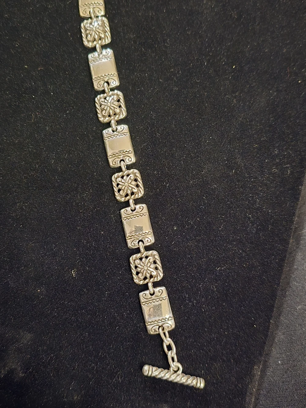 Retired Brighton Silver-Plated Square and Rectangle Panel
